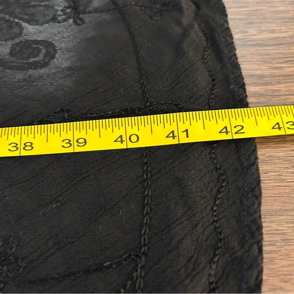 Ananda Design Charcoal Textured Blouse Size OS - Picture 11 of 11